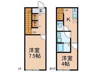 THE TERRACE NISHIOCHIAIの物件間取画像